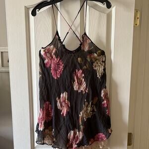 Eloise by Anthropologie 100% silk and lined tank top size M